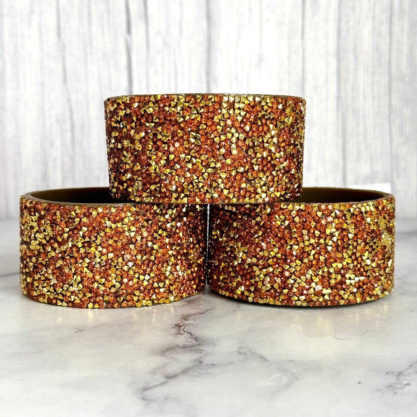 Chocolate Gold Druzy BLING Tumbler Boot