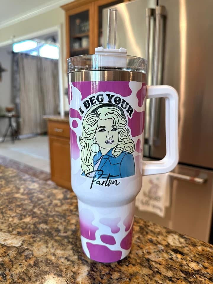 Dolly 40 Ounce Tumbler With Handle
