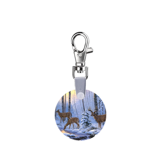 Winter Deer Smart CodeClip Keychain