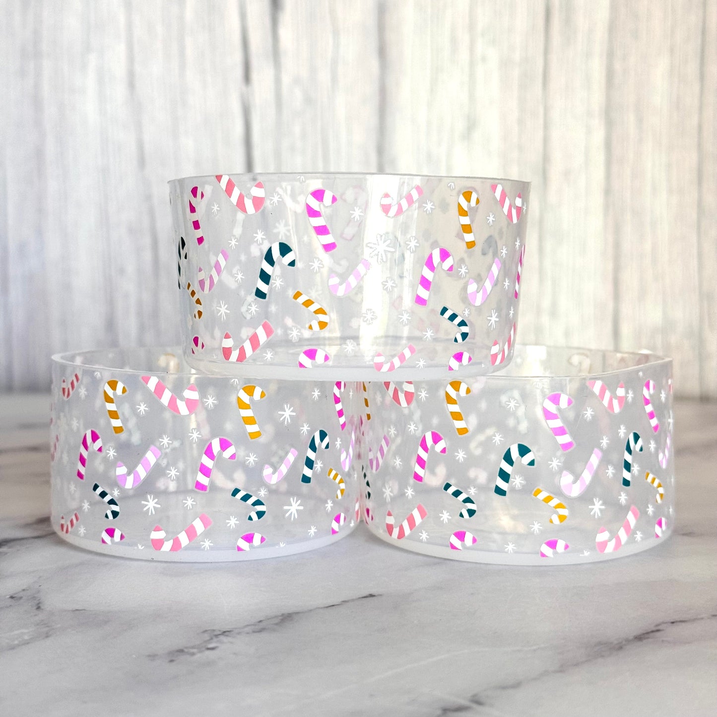 Christmas Candy Canes Tumbler Boot