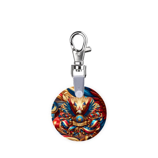 US Veteran Patriotic Smart CodeClip Keychain Digital Badge Buddy