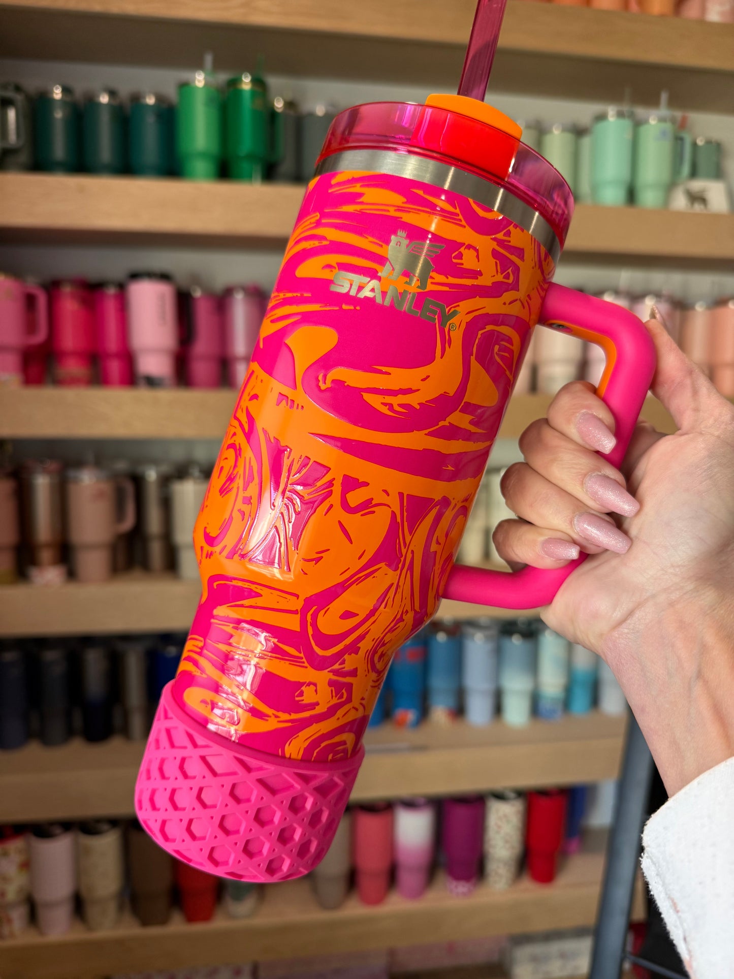 Electric Pink WAFFLE Tumbler Boot  NEW!