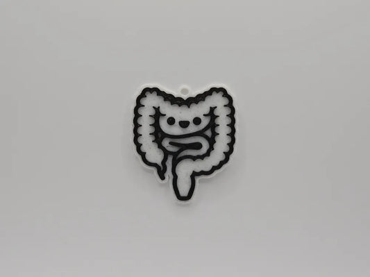Anatomical Gastrointestinal Tract GI Badge Reel Charm Key Chain