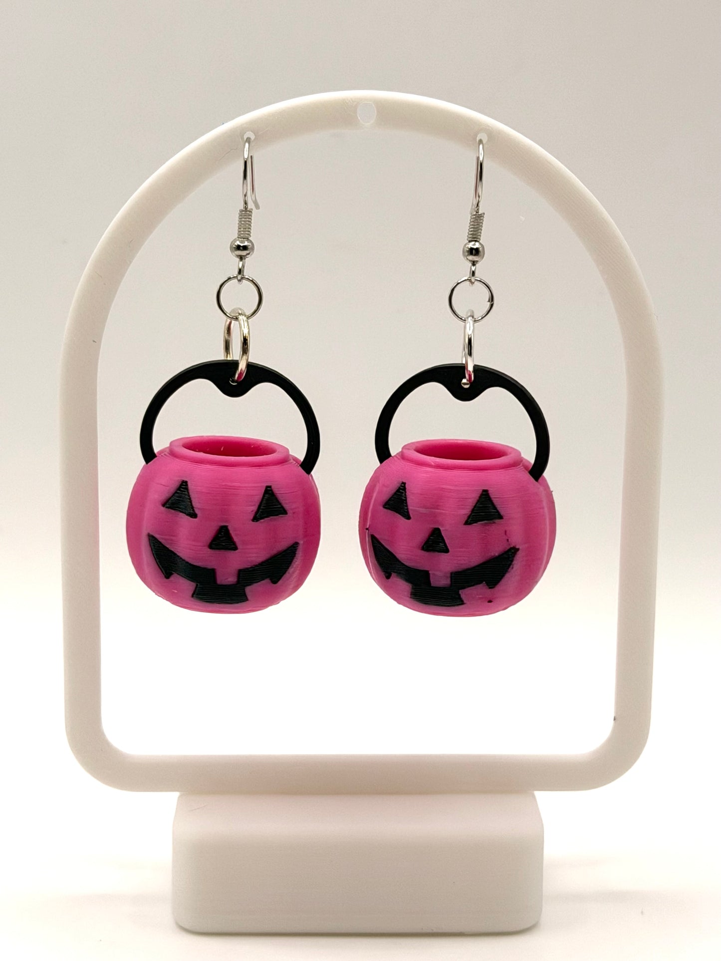 Halloween Candy Bucket Earrings.  Different Colors Available