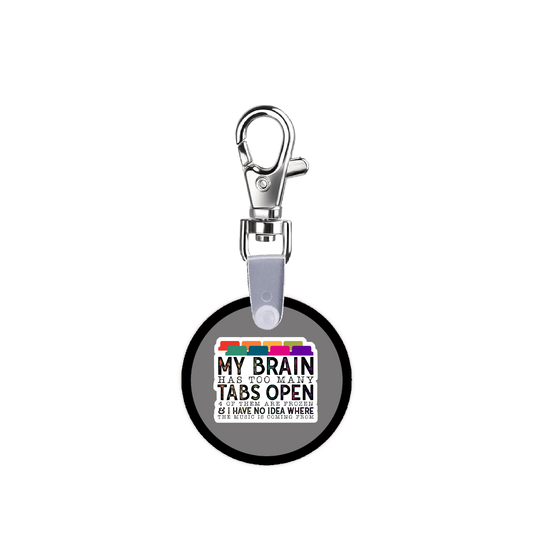 My Brain Has Too Many Tabs Open Smart CodeClip Keychain