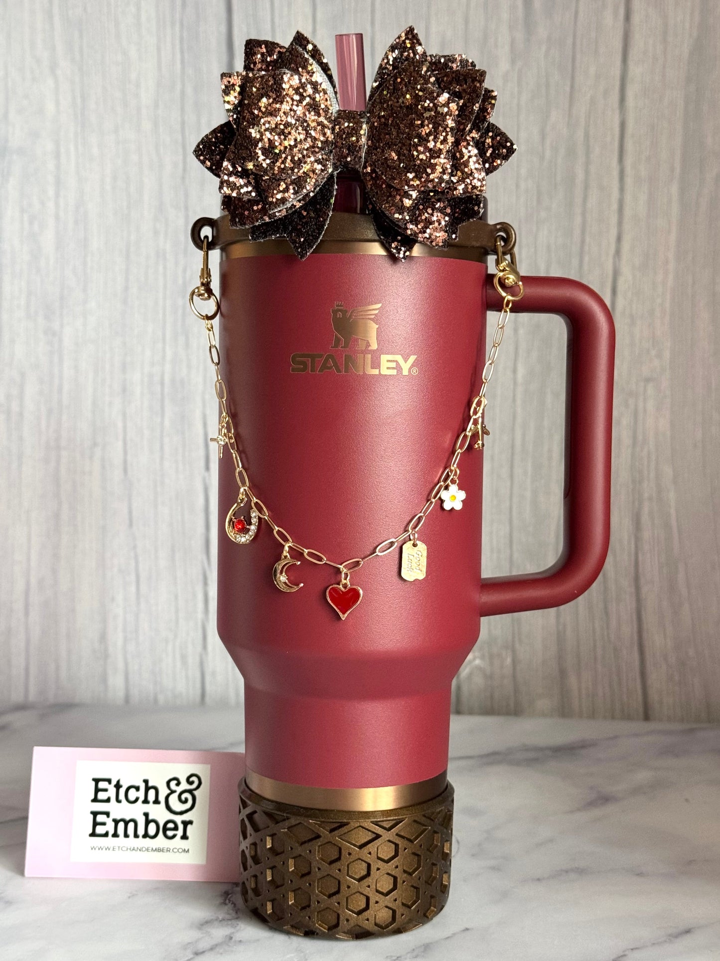 Deep Bronze Metallic Waffle Tumbler Boot