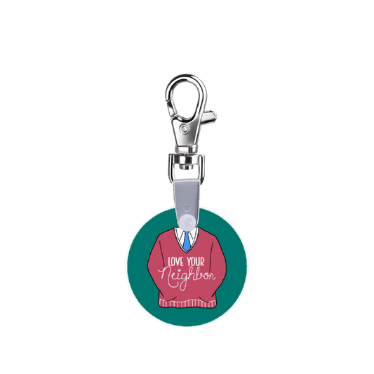 Mrs Roger’s Love Your Neighbor Smart CodeClip Keychain