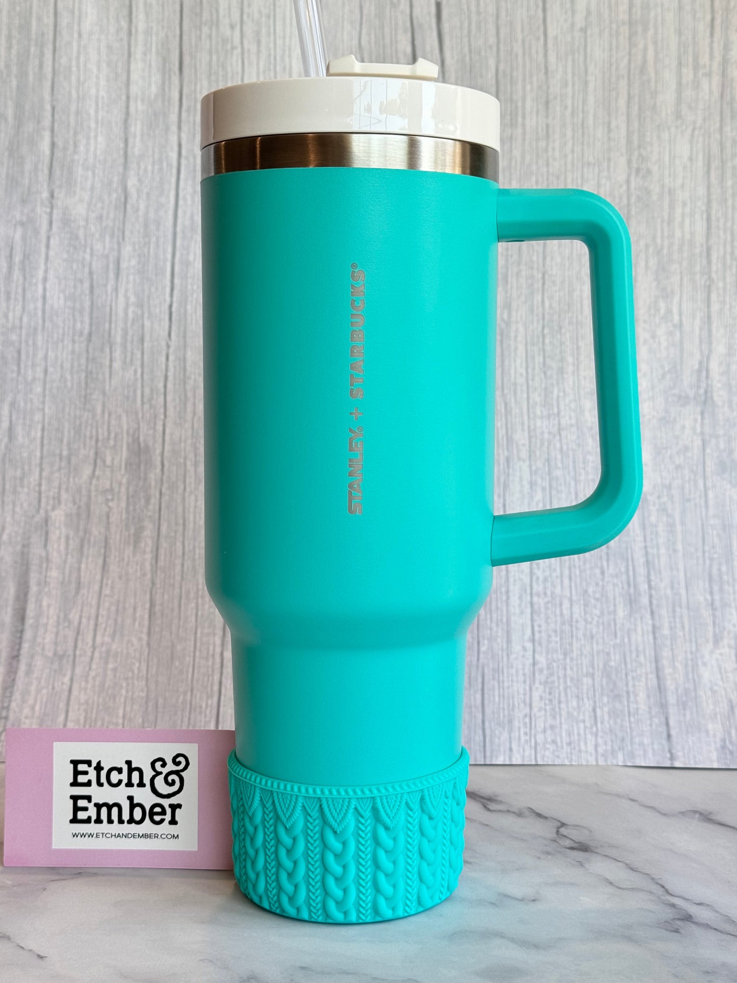 Opal Blue MACRAME Tumbler Boot
