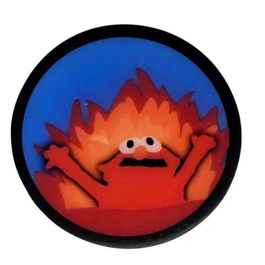 Red Monster On Fire GlamClip
