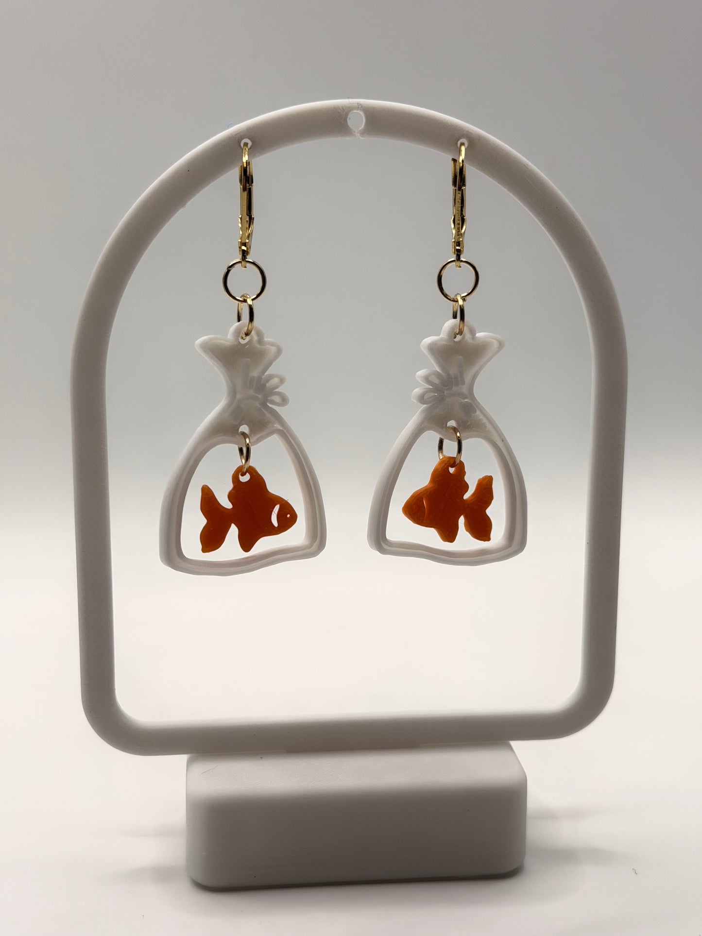 Bagged Goldfish Earrings