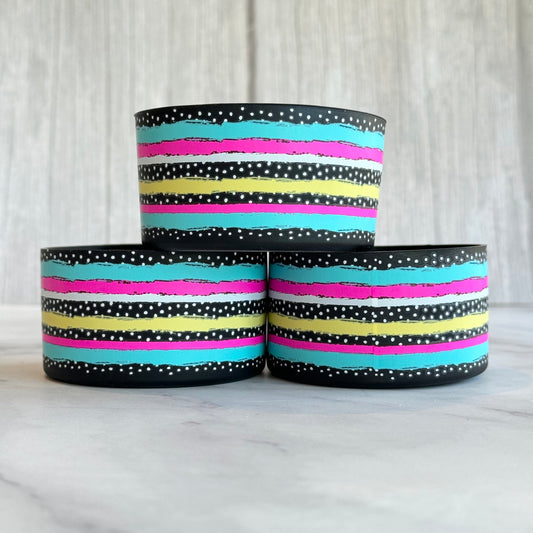 WILD STRIPES Tumbler Boot  NEW! Blue pink black