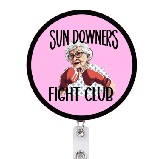 Sundowner’s Fight Club Attached Badge Reel