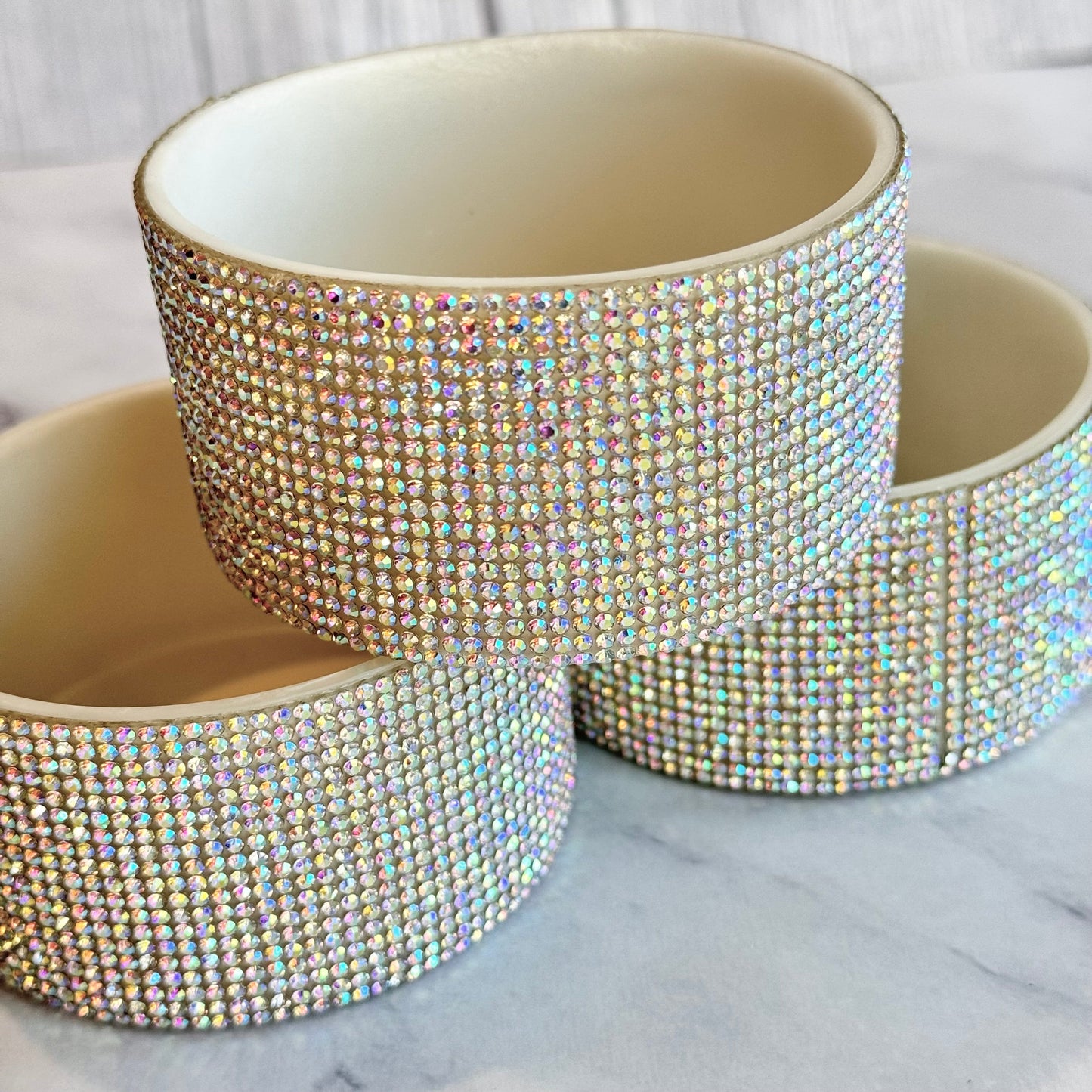 WHITE DIAMOND BLING Tumbler Boot