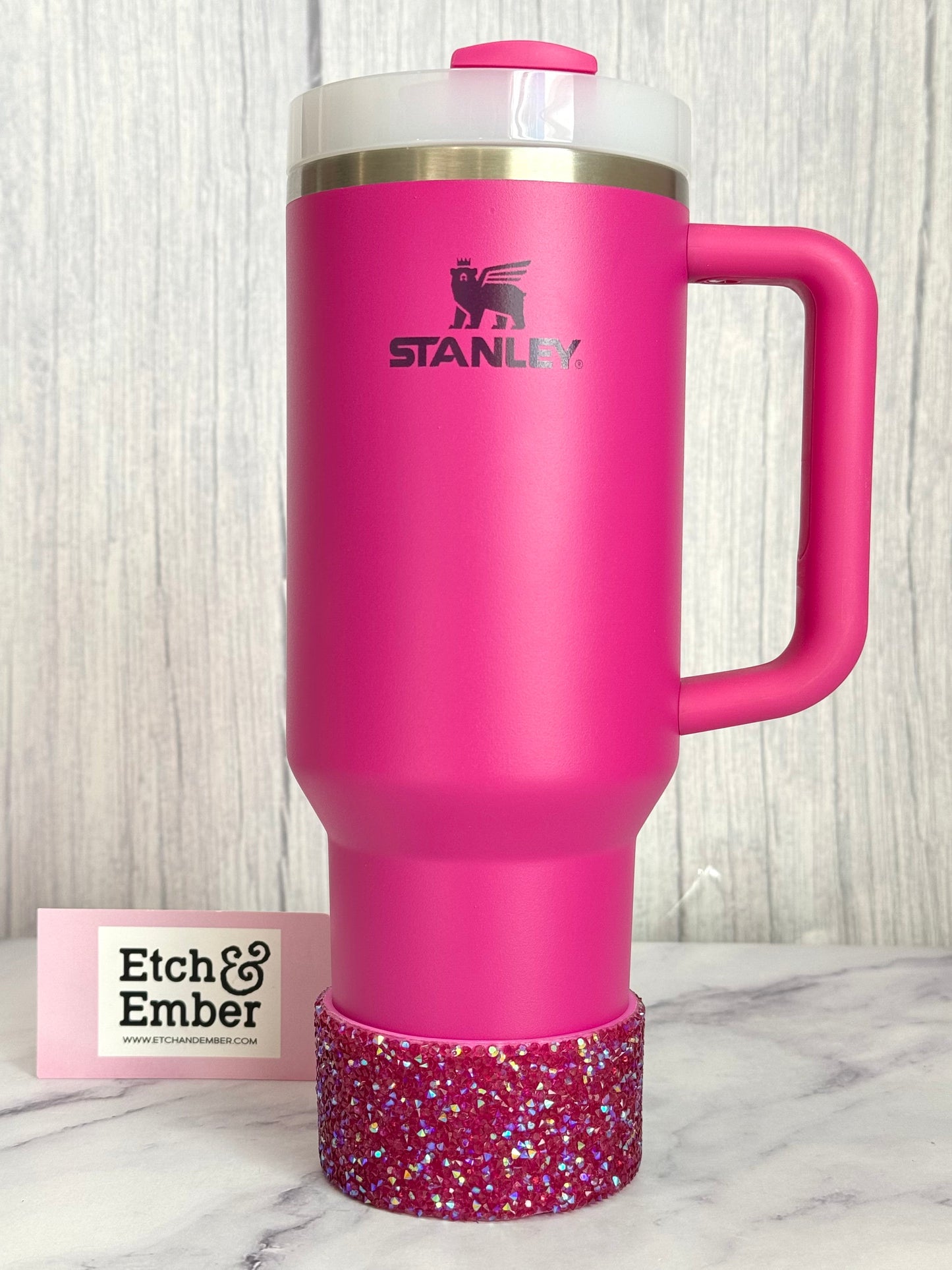 Fuschia Druzy BLING Tumbler Boot