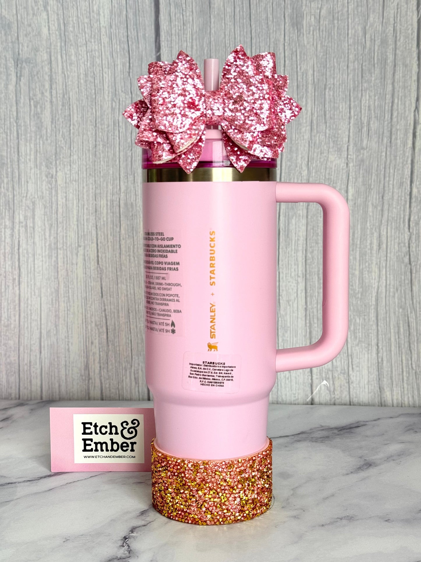 Glinda Pink Druzy Tumbler Boot