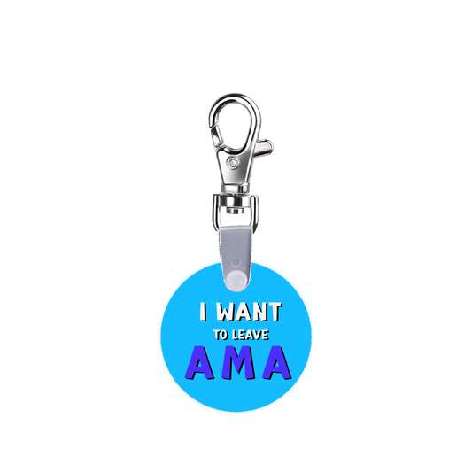I Want To Leave AMA Blue Edition Smart CodeClip Keychain