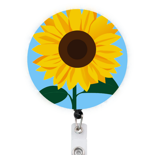 Sunflower Attached Badge Reel