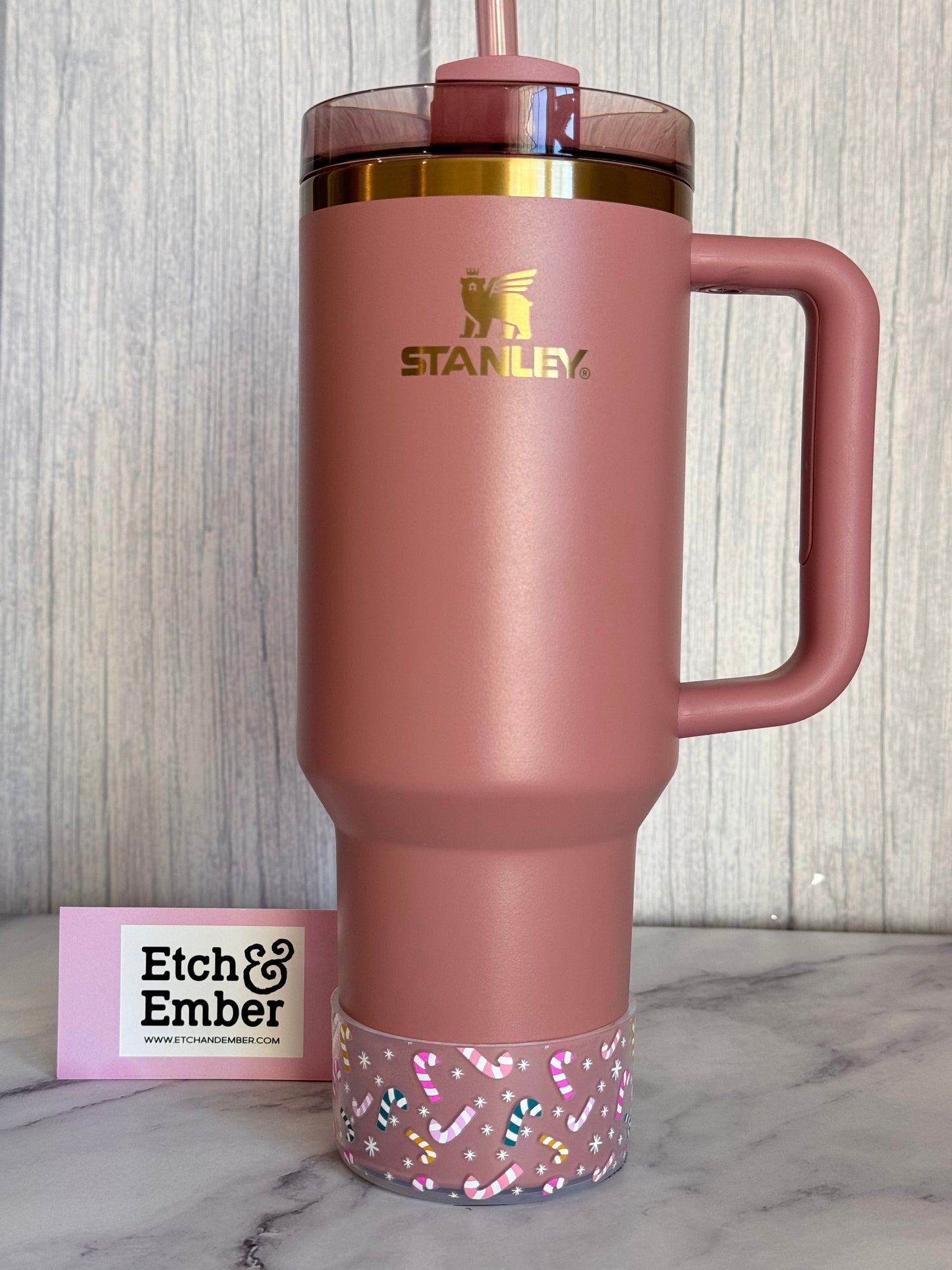 Christmas Candy Canes Tumbler Boot