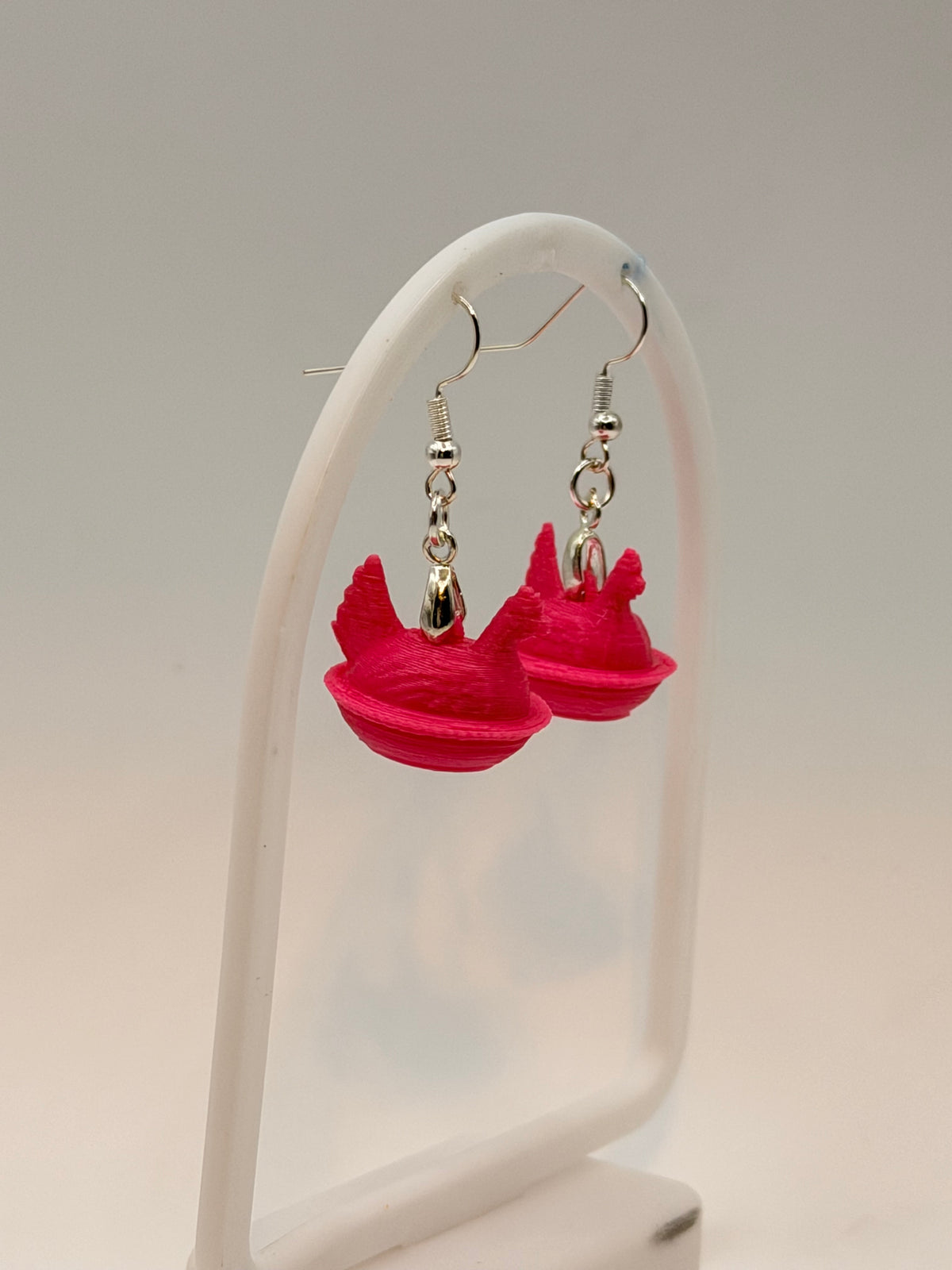 Tiny Hen On Nest Earrings