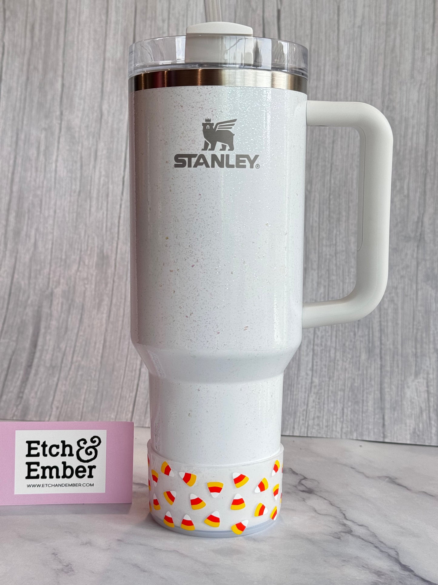 CLEAR Candy Corn Tumbler Boot