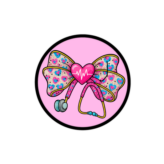 Nurse Pink Round Coquette GlamClip