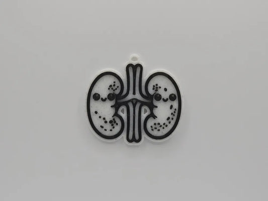 Anatomical Kidneys Renal System Badge Reel Charm Key Chain