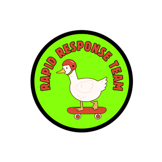 Silly Goose Rapid Response Team Smart Codeclip  Button