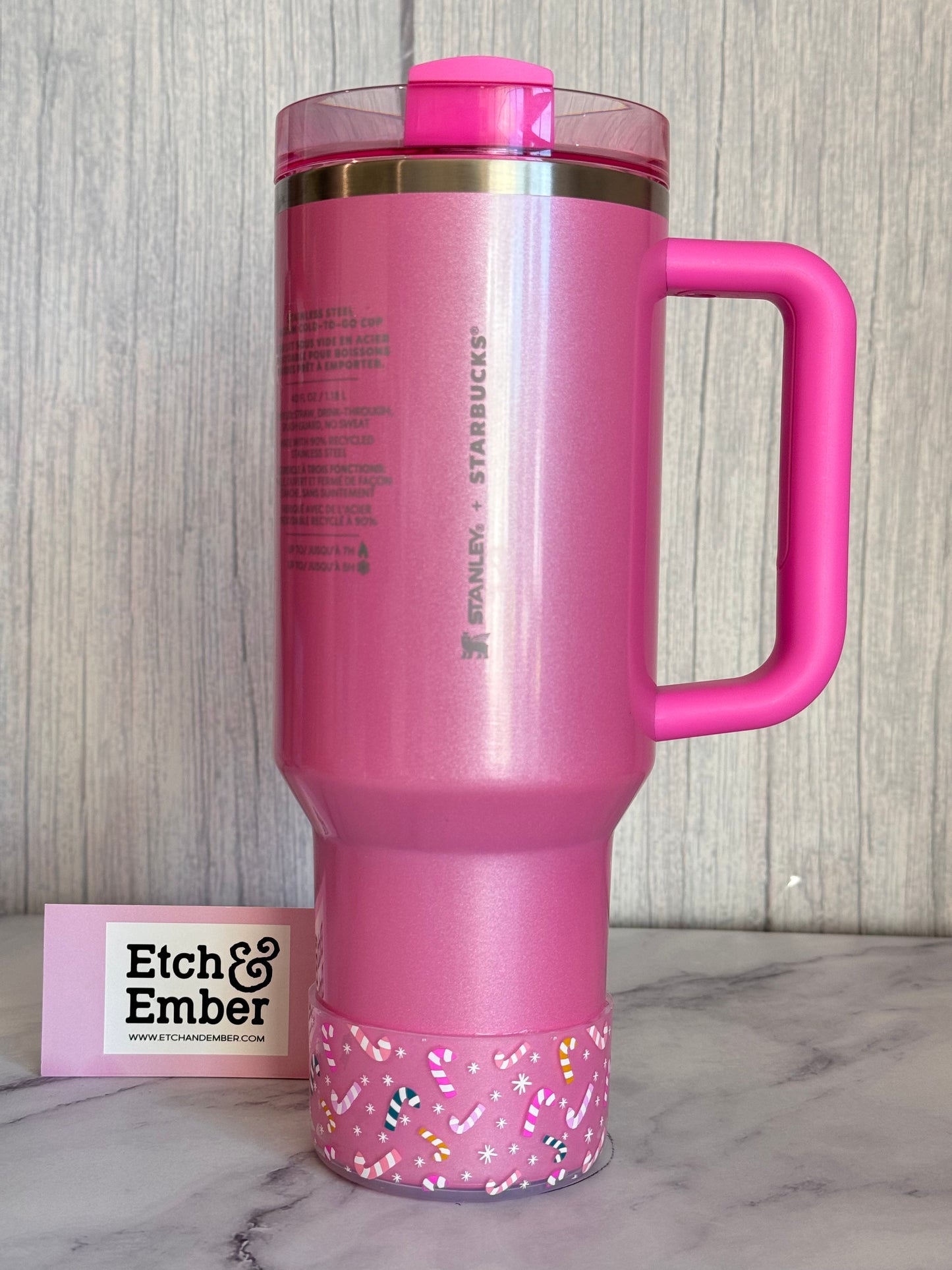 Christmas Candy Canes Tumbler Boot