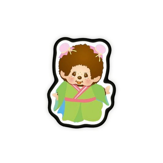 Girl Brown Monchichi GlamClip