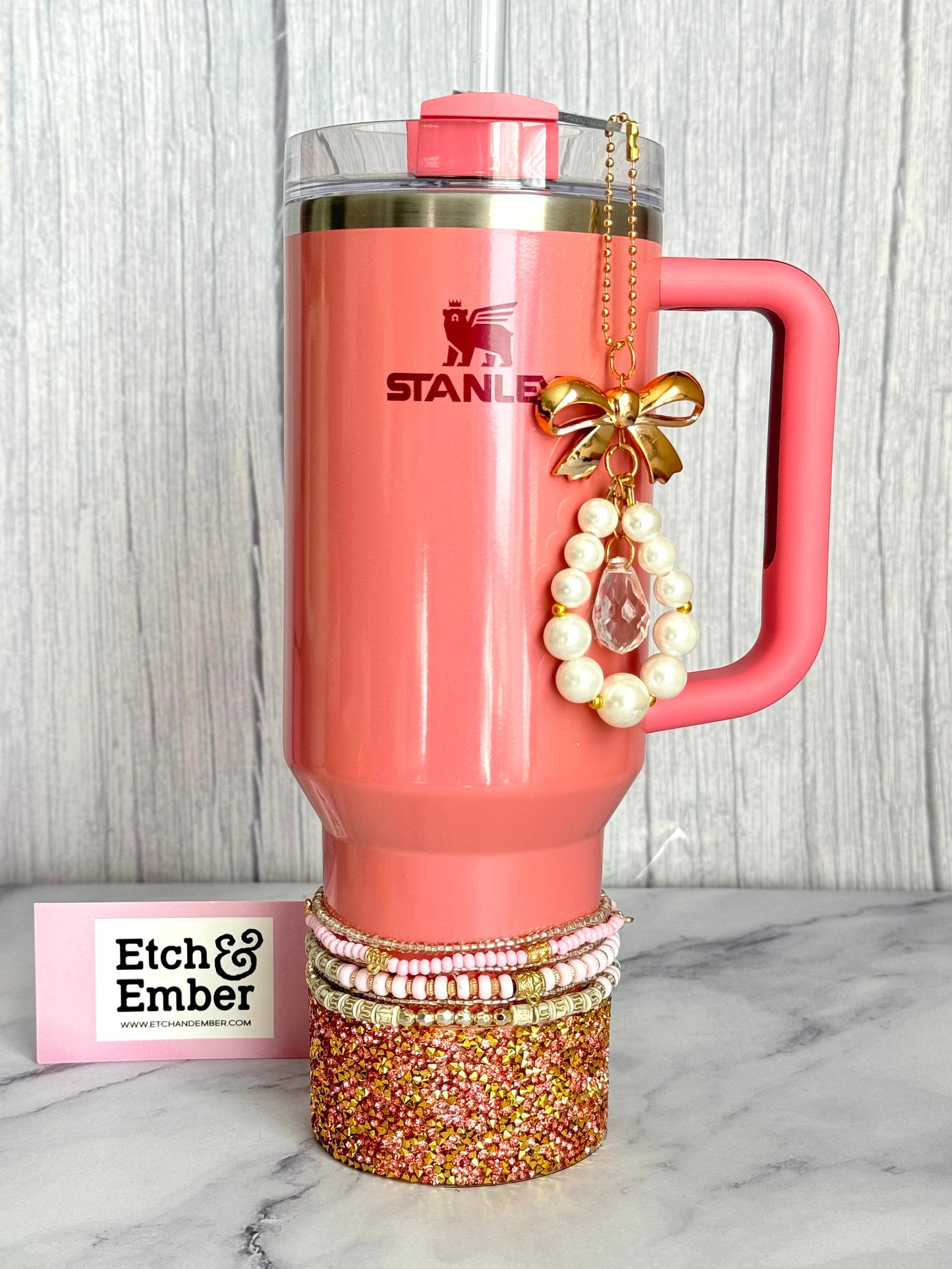 Glinda Pink Druzy Tumbler Boot
