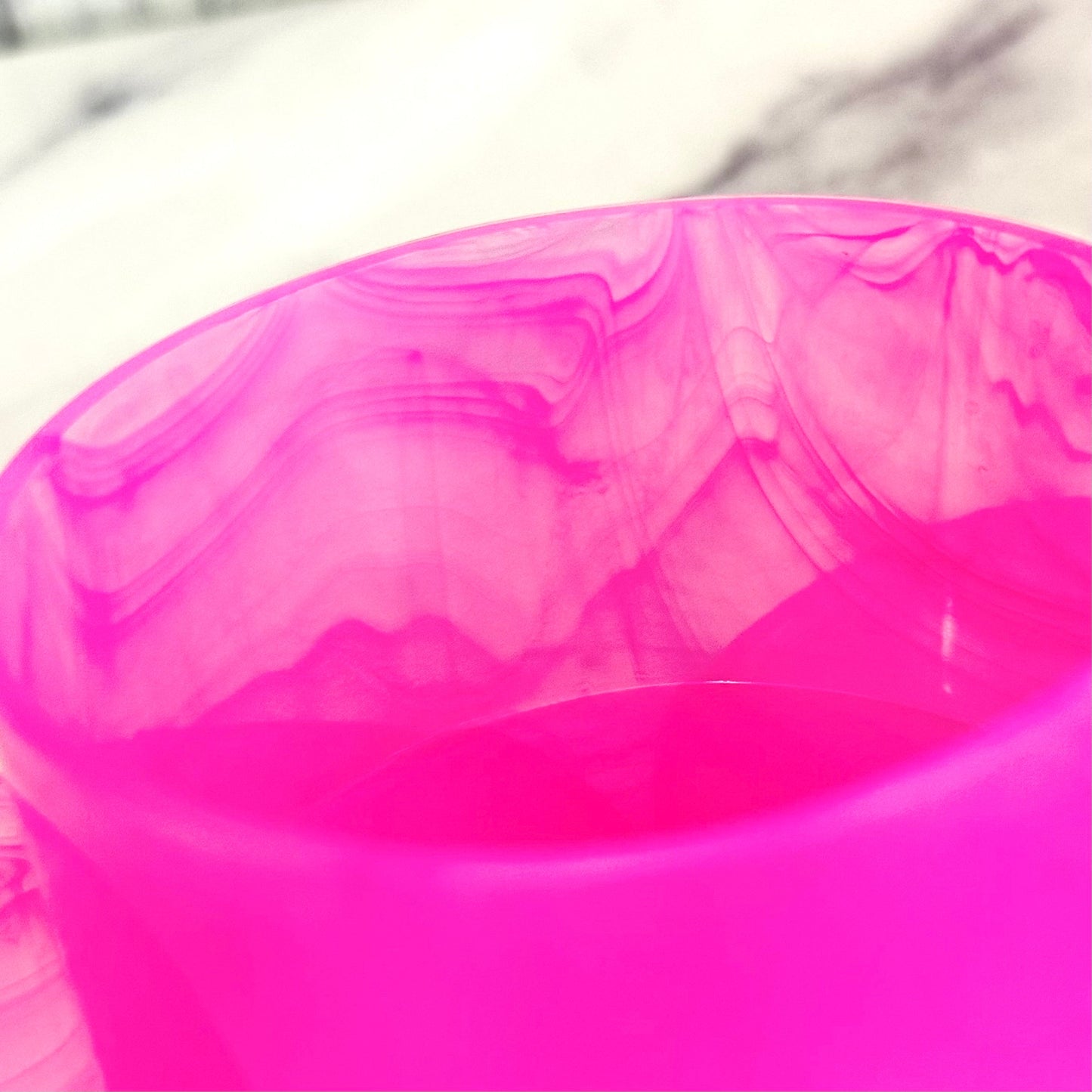 Clear Marble Tinted Hot Pink Tumbler Boot