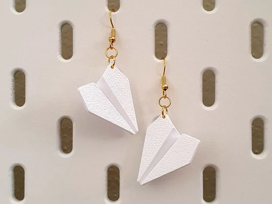 Origami Paper Plane Earrings