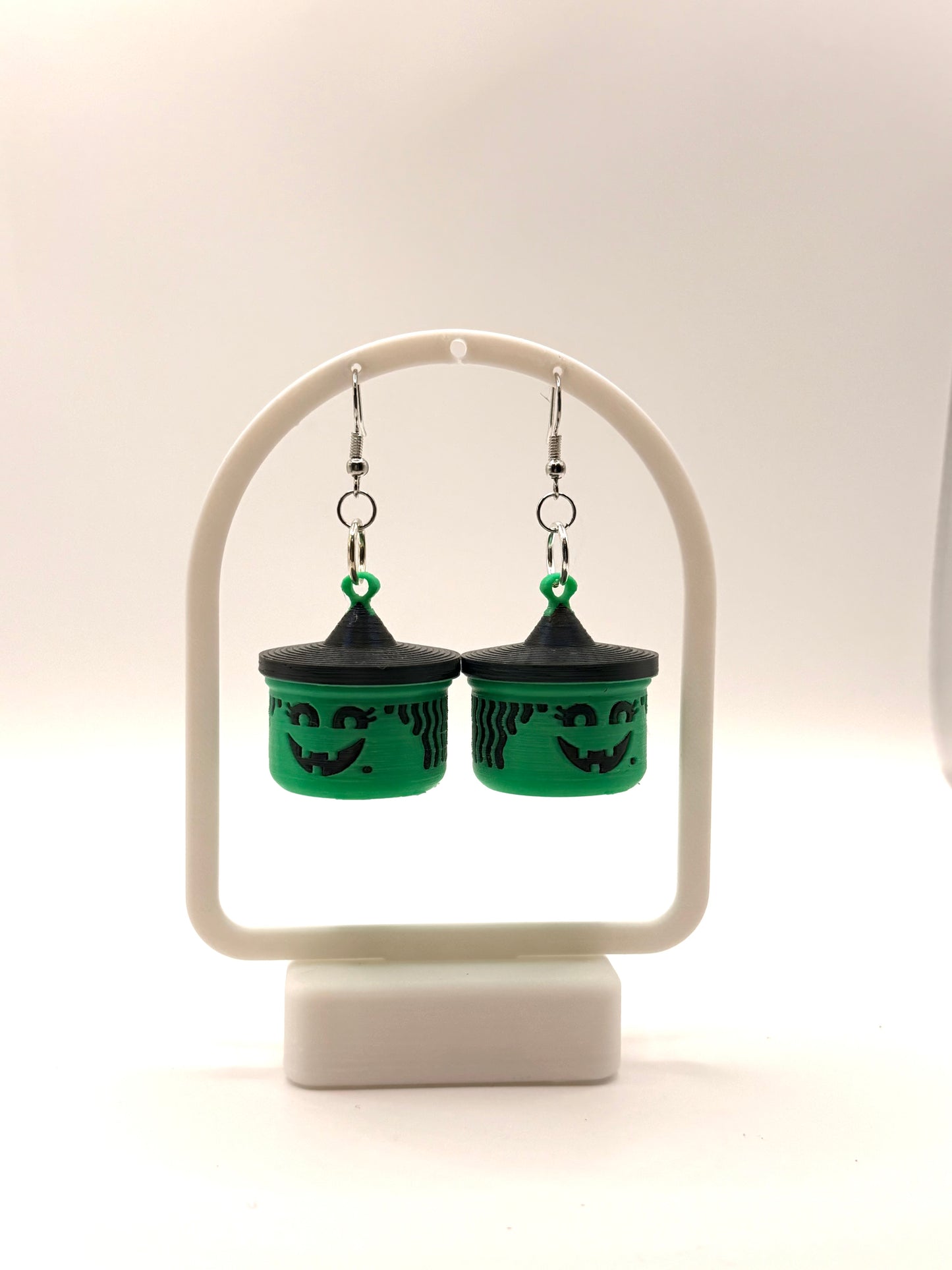 Halloween Boo Bucket Earrings.  Different Styles Available
