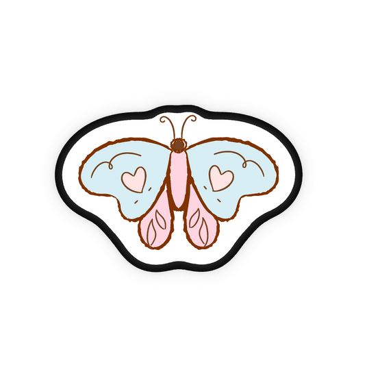 Pink Butterfly Moth GlamClip