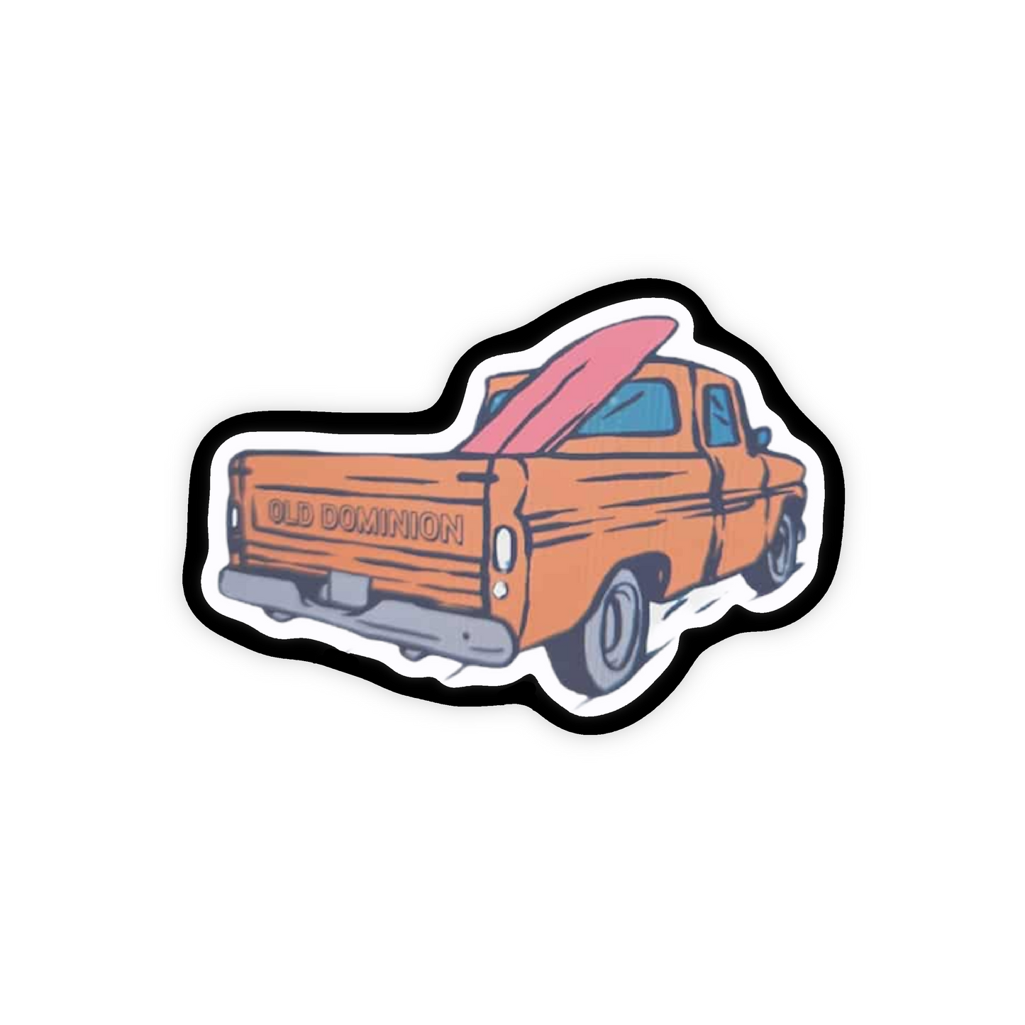 Orange Truck Custom Iron On Glitter Patch Pop Culture