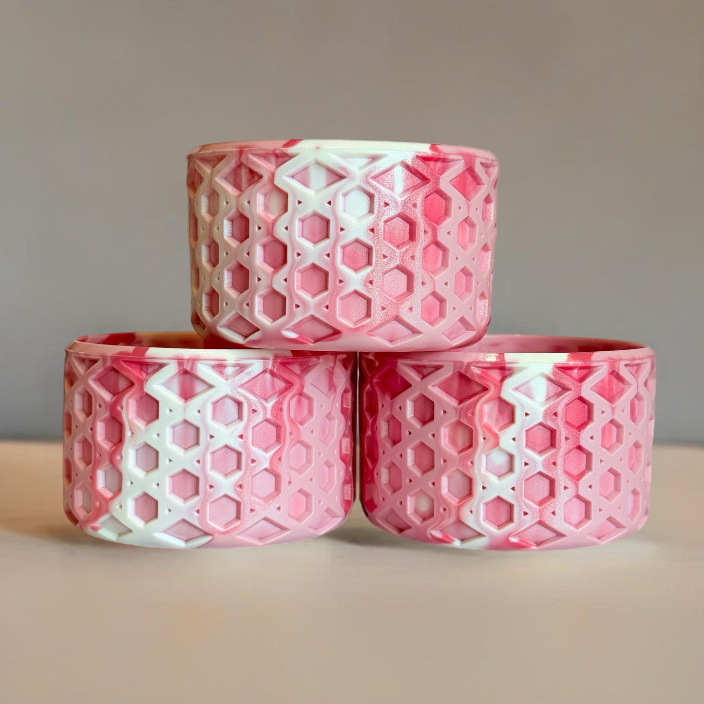 Strawberry Swirl WAFFLE Tumbler Boot