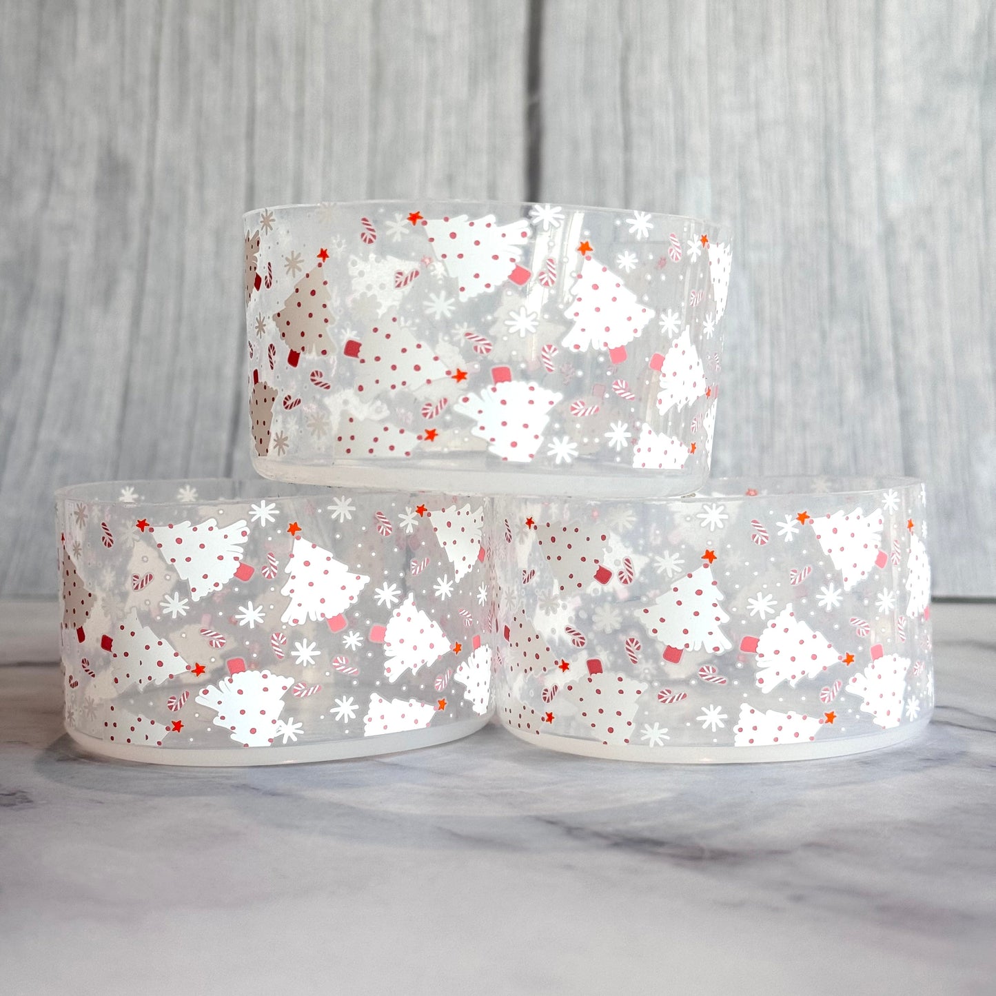 Candy Cane Christmas Tumbler Boot