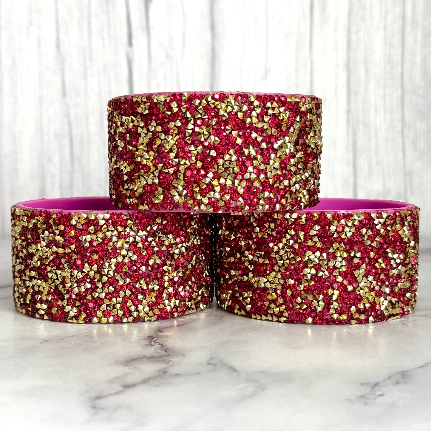 Berry Gold Druzy BLING Tumbler Boot