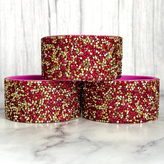 Berry Gold Druzy BLING Tumbler Boot