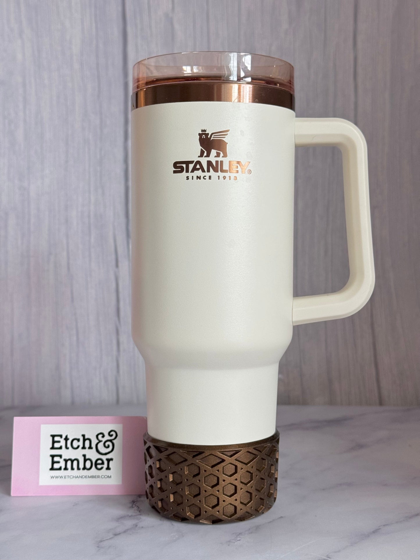 Deep Bronze Metallic Waffle Tumbler Boot