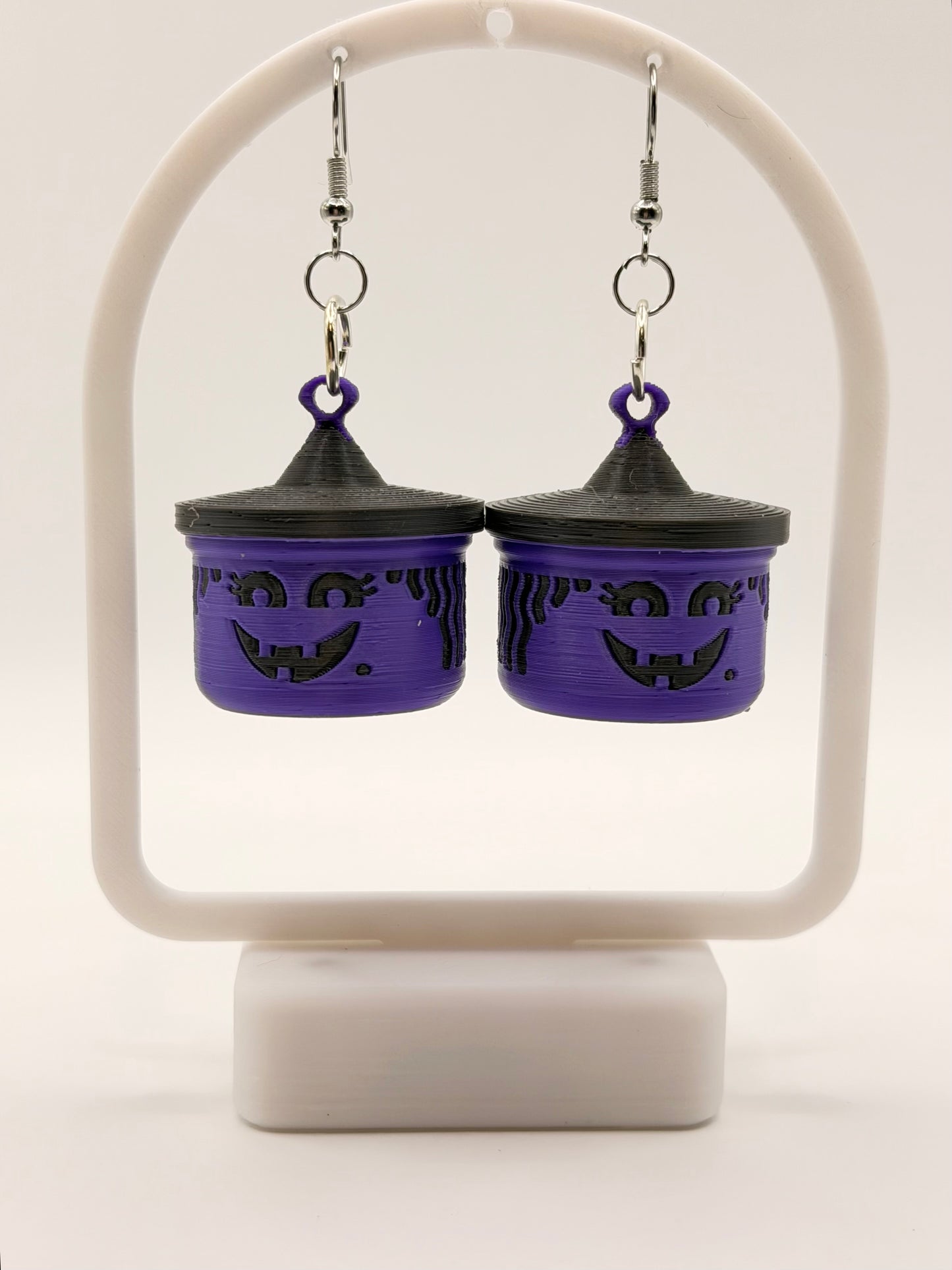 Halloween Boo Bucket Earrings.  Different Styles Available