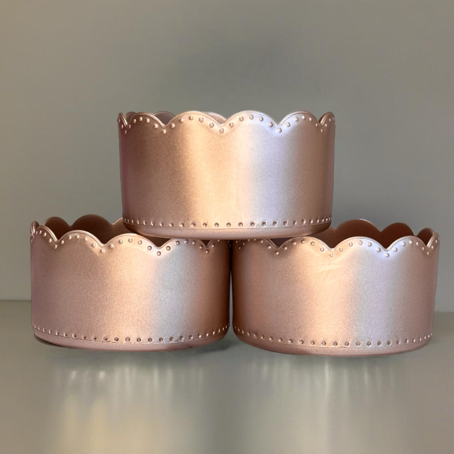 Rose Gold Scallop Tumbler Boot