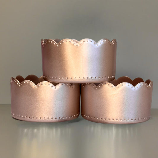 Rose Gold Scallop Tumbler Boot
