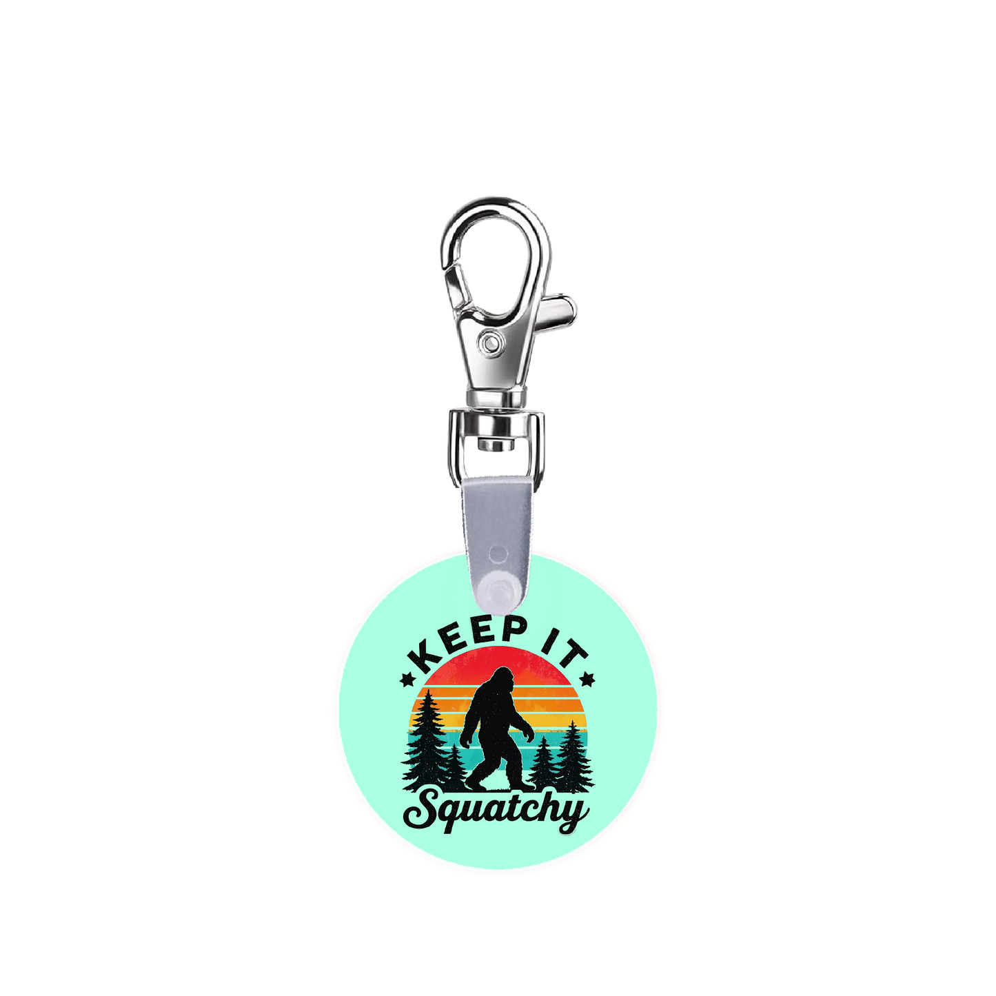 Keep It Squatchy Bigfoot Smart CodeClip Keychain