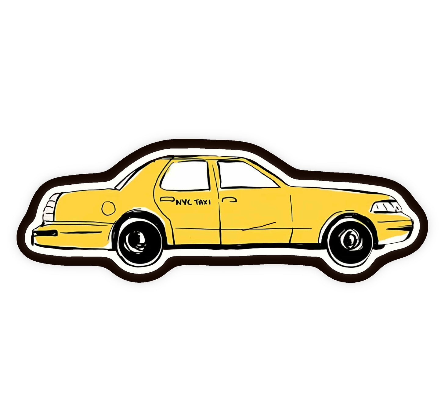NYC Taxi Cab Custom Iron On Glitter Patch Pop Culture