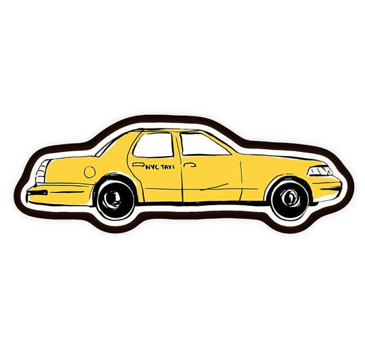 NYC Taxi Cab Custom Iron On Glitter Patch Pop Culture