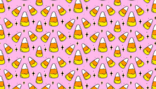 Pink Candy Corn Halloween SwagBand