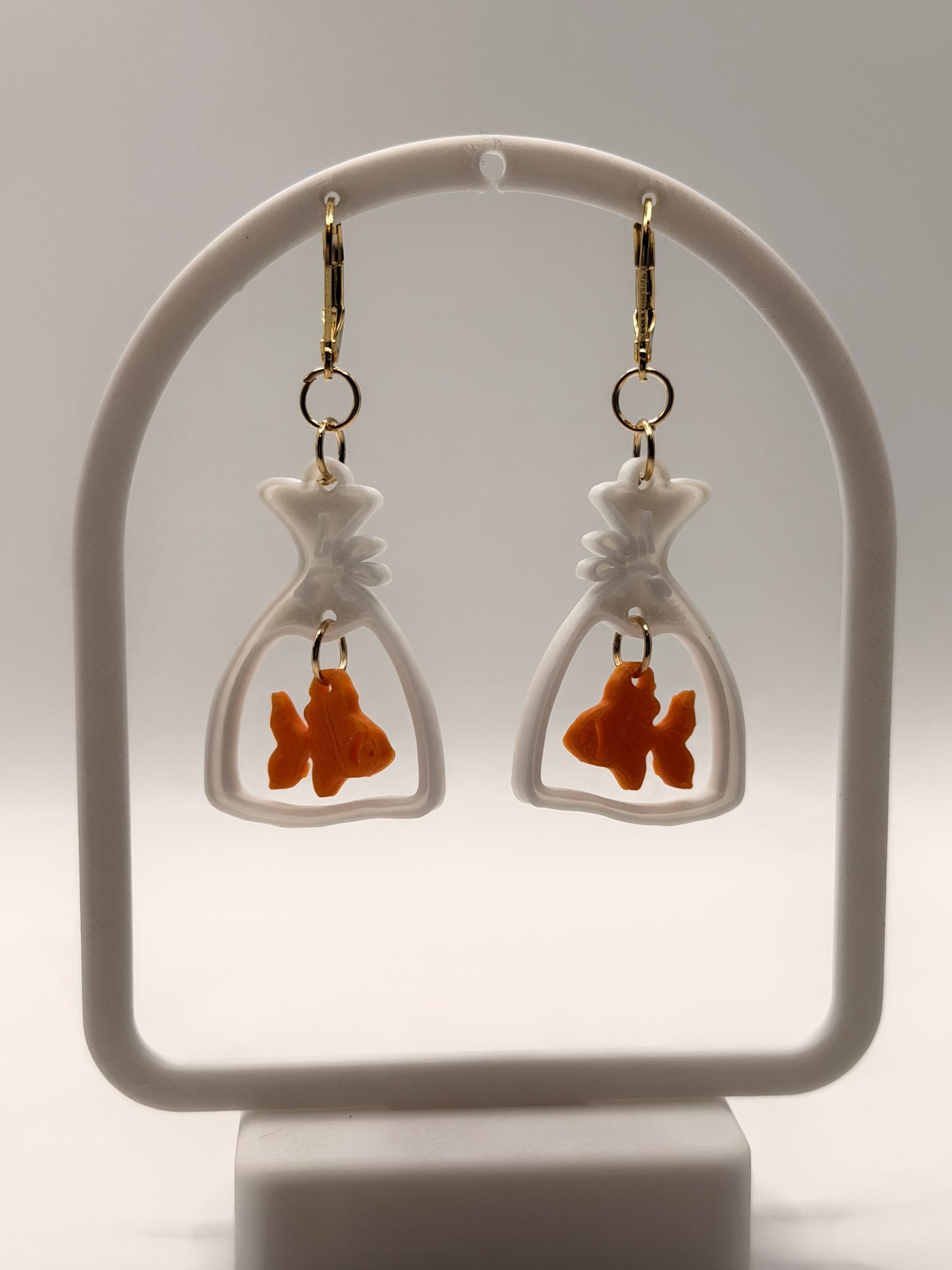 Bagged Goldfish Earrings