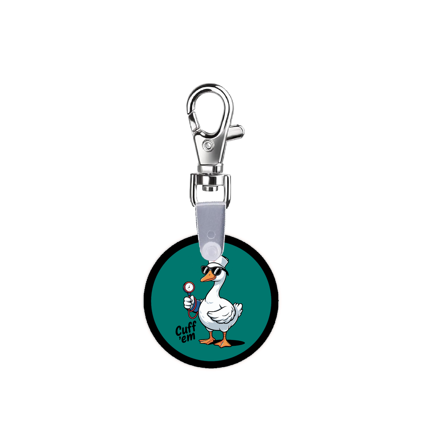 Silly Goose Cuff Em Smart CodeClip Keychain