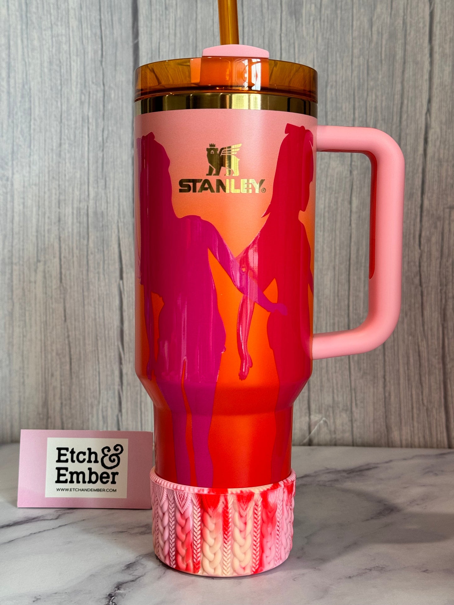 PEACH TWIST MACRAME Tumbler Boot